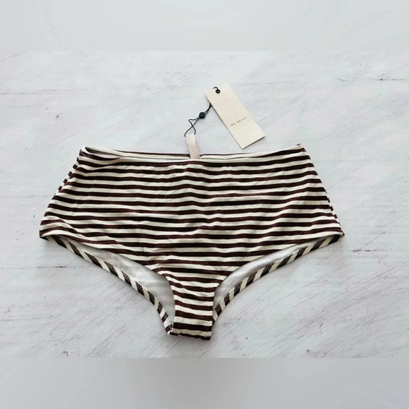 Free People Bec + Bridge Barbara Boy Leg Bikini Bottoms Size 10 NWT $115 - Picture 2 of 7